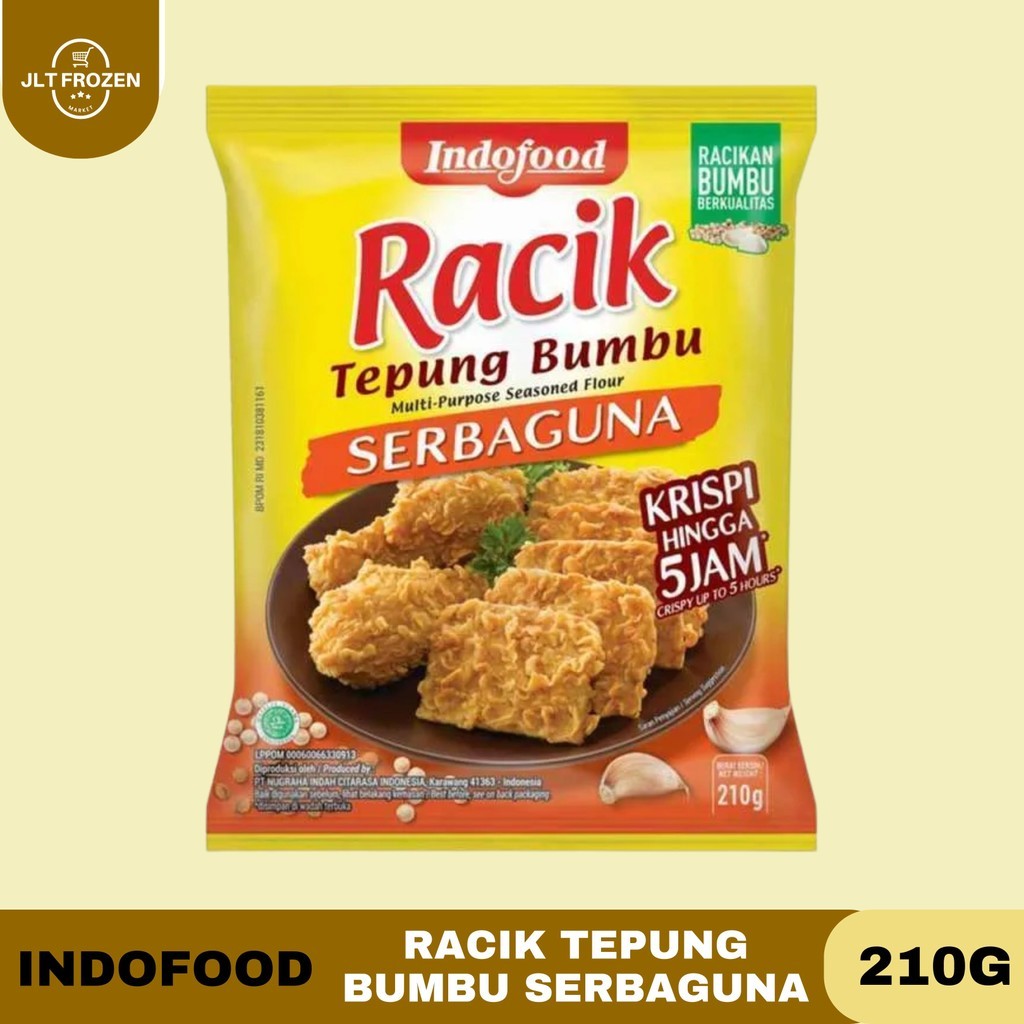 

Indofood Racik Serbaguna 210g / Bumbu Racik / Tepung Serbaguna / Tepung Bumbu Serbaguna
