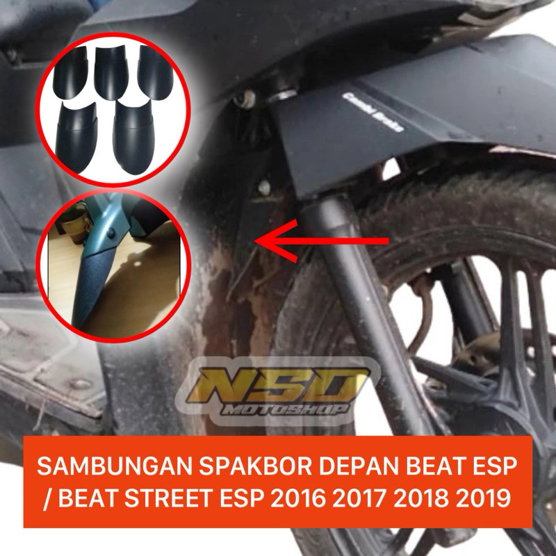 Aksesoris Honda Beat Sambungan Spakbor Depan Beat ESP 2016  2017 2018 2019
