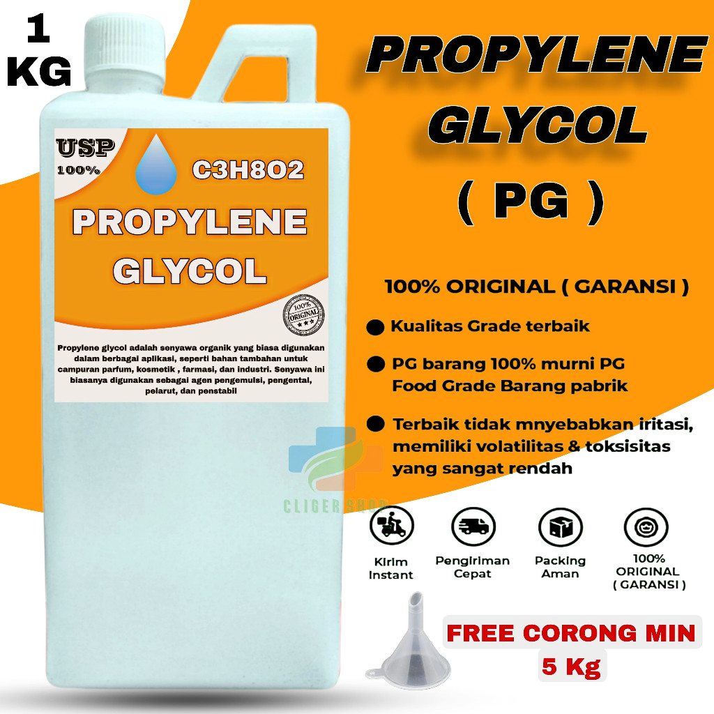

PROPYLENE GLYCOL 1KG / PG 1 KG / PROPILEN GLIKOL 1KG