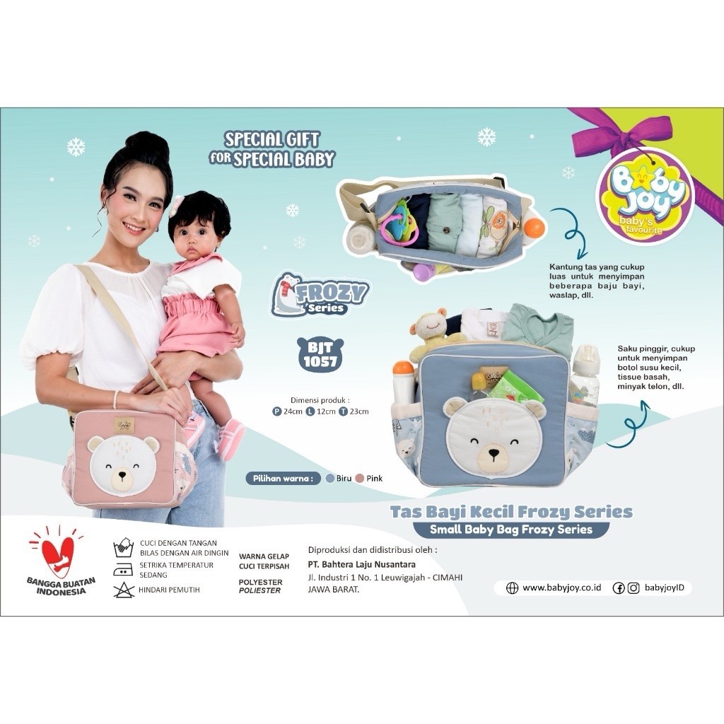 Termurah Perlengkapan Anak Bayi Travelling / Makassar  Tas Bayi Kecil Baby Joy Frozy Series BJT 1057