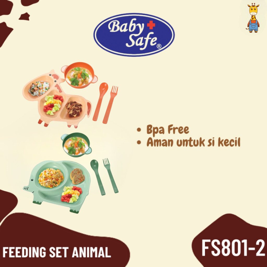 Baby Safe Feeding Set FS - Set Peralatan Makan Bayi