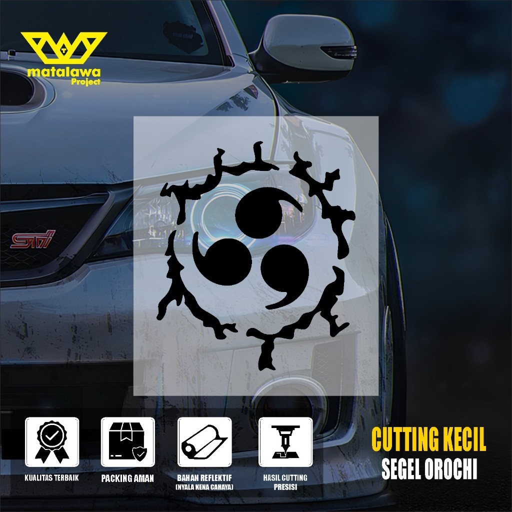 

Cutting Sticker Naruto Tanda Kutukan Orochimaru Stiker Uchiha Sasuke