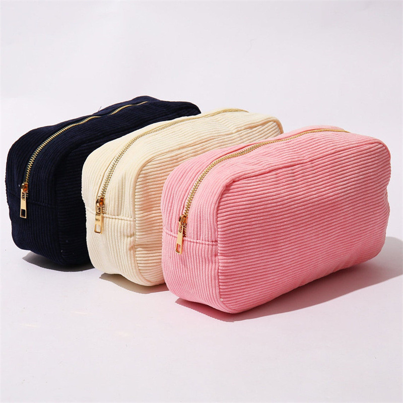 

Corduroy Cute Pencil Case Macaron Colors Pencilcase Pencil Bags Make Up Pen Storage Bag Sool Supplies for Girls Stationery