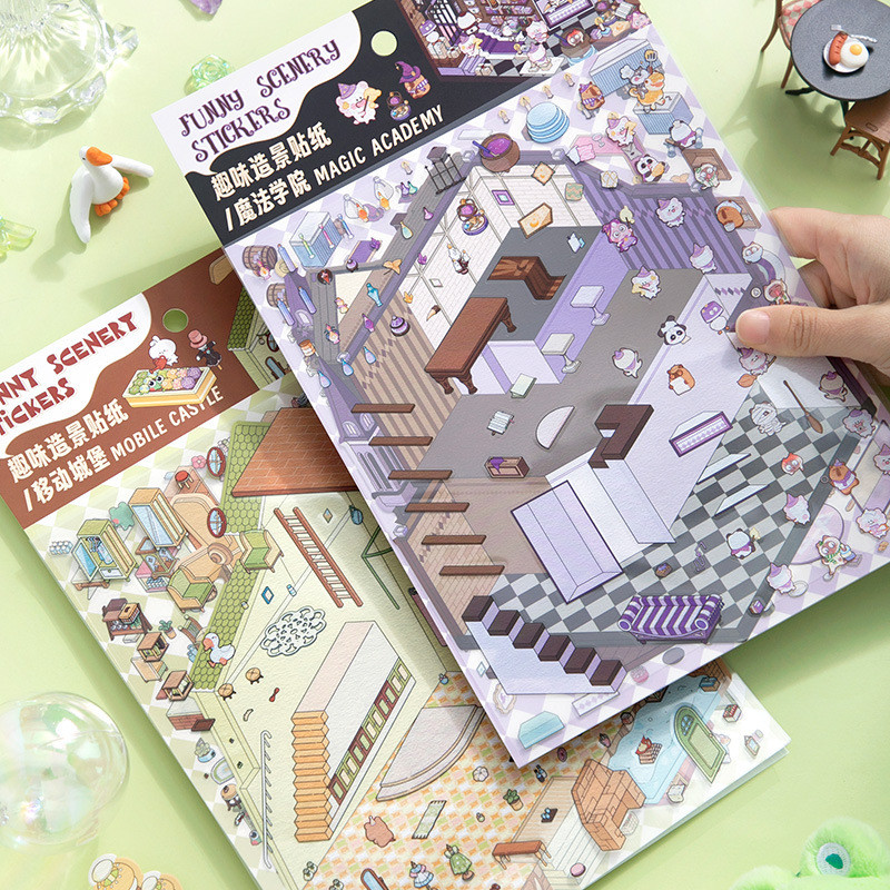 

BIG SIZE STICKER 3D Premium Decoration Creative Mainan Anak Lucu Viral Korea Satisfying Unik