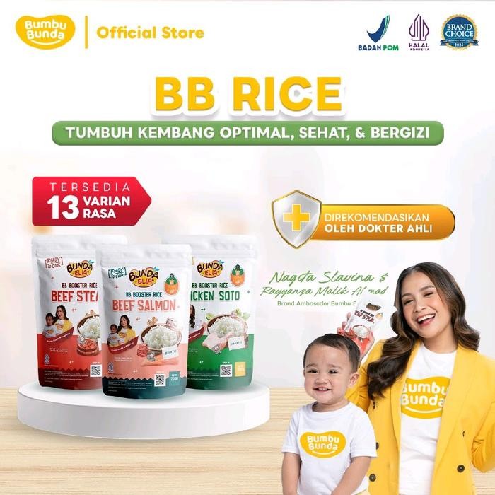 

Bumbu Bunda Elia BB Rice Beras BB 200 g - Beef Steak