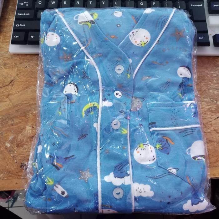 Piyama Bayi & Anak Mom's Gift Motif Langit - Stelan Lengan Pendek Celana Panjang Moms Gift- Baju Tid