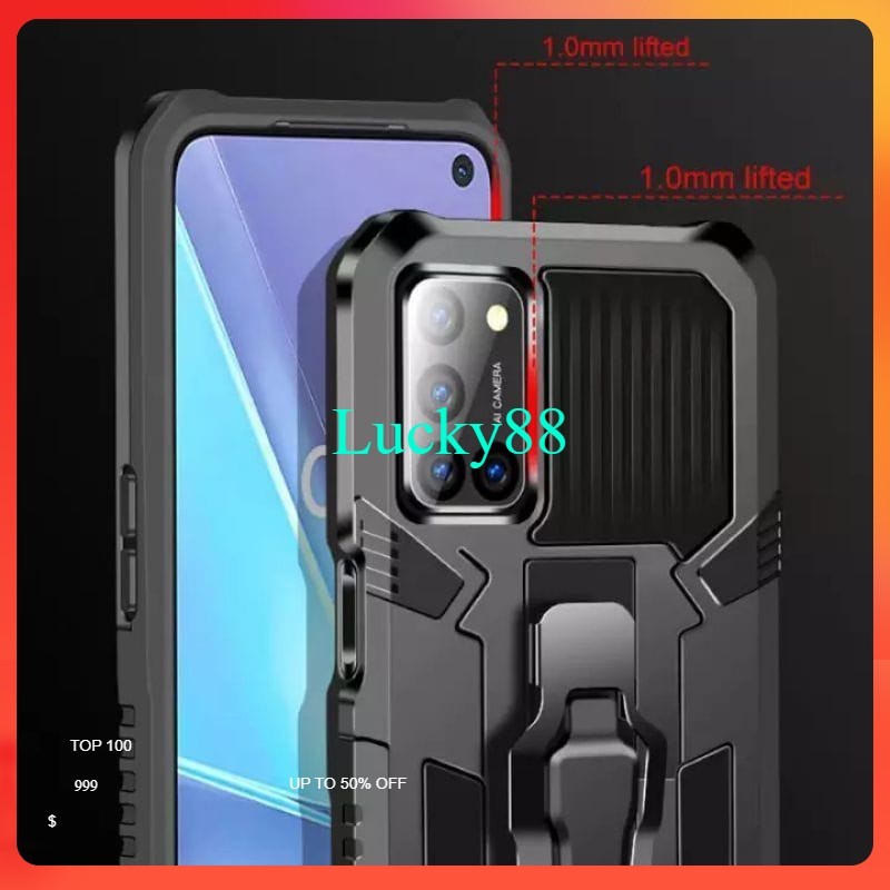 [ Samsung A01 / A01 Core / A02S / A02 / A03 / A03S / A03 Core ] Hard Case Robot i-Crystal Casing Arm
