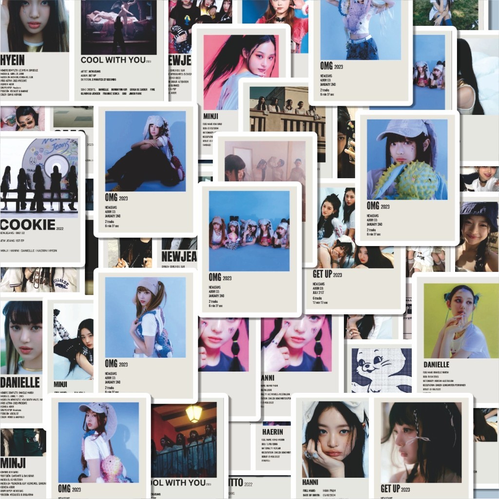 

Stiker Aesthetic Stiker Anti Air Stikers Berperekat Waterproof sticker decal buat Motor Helm Buku Journal Koper Casing HP Laptop Botol Minum Hadiah anak Stiker Album New Jeans V4 Dekorasi Lucu Kreatif untuk Notebook, Skateboard, HP