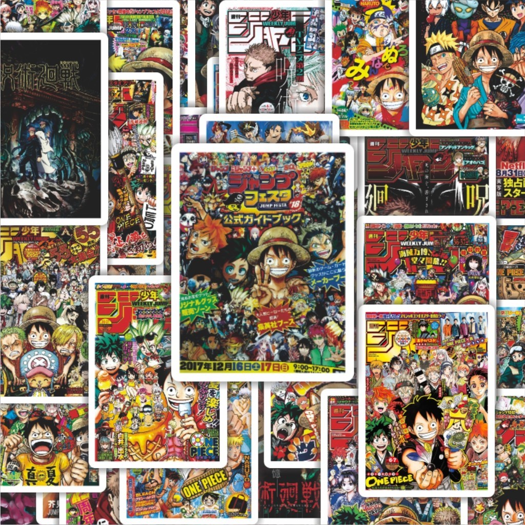 

100PCS Lucu Stiker Anime Shonen Stiker Aesthetic Stiker Anti Air Stikers Berperekat Waterproof sticker decal buat Motor Helm Buku Journal Koper Casing HP Laptop Botol Minum Hadiah anak