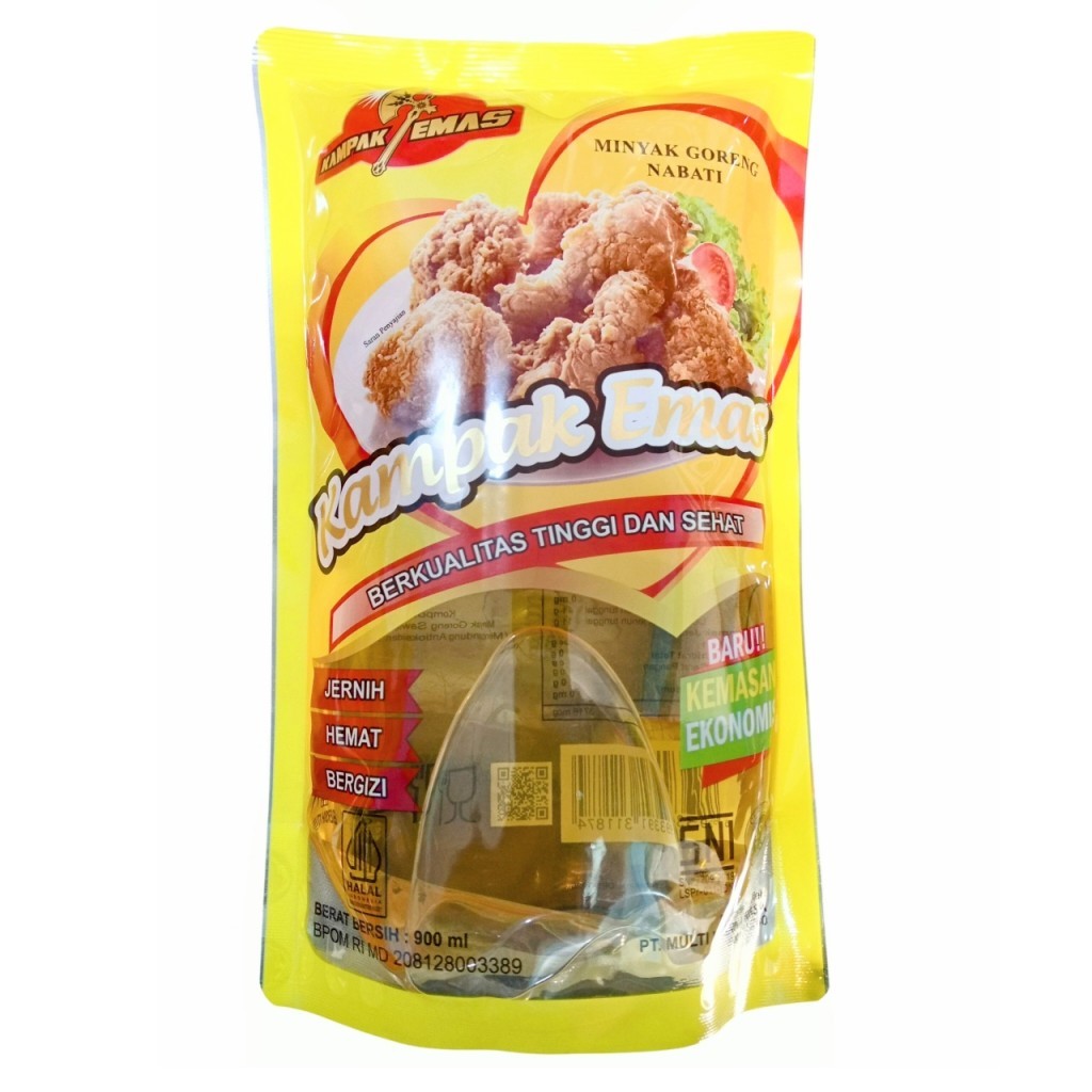 

[Minyak] Kampak Emas minyak goreng | Kemasan Refill 1 Liter
