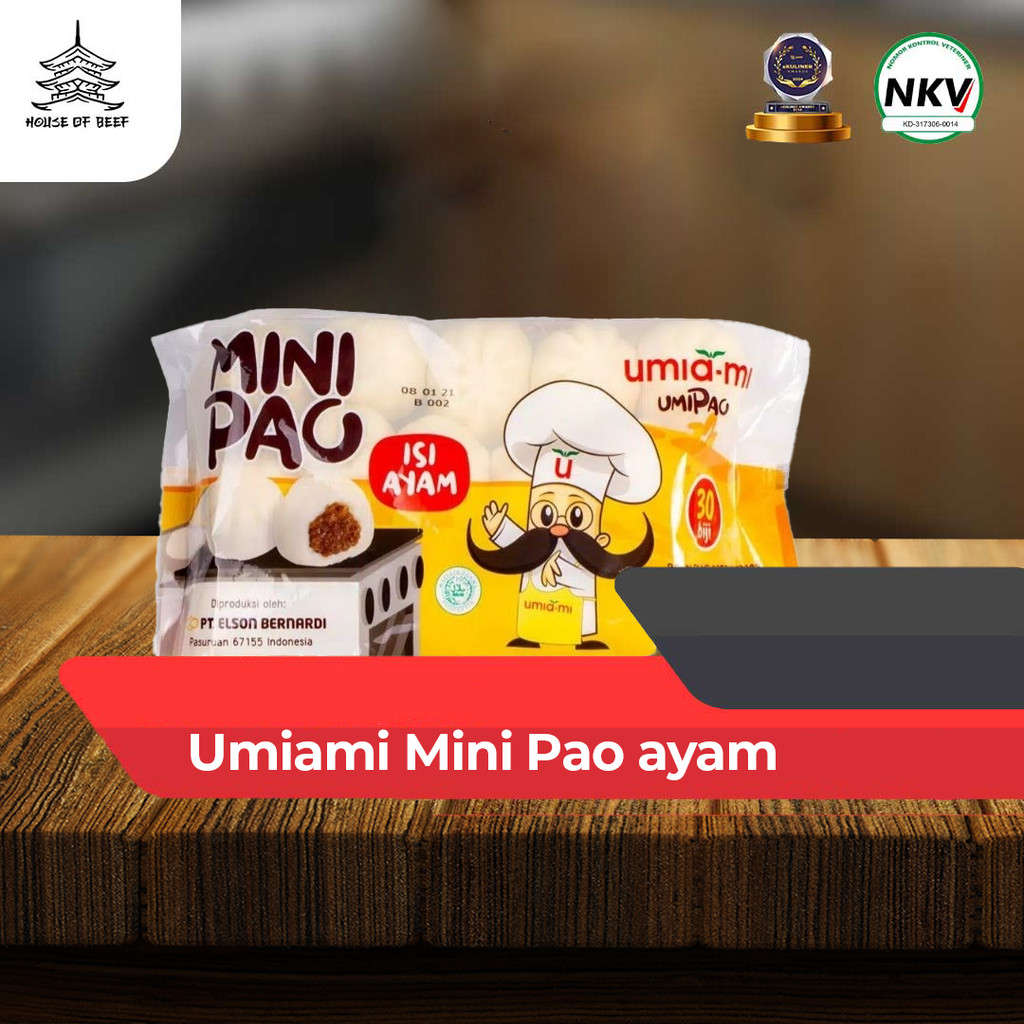 

Umiami Mini Pao / Bakpao Mini Aneka Rasa Isi 30 Pcs ayam