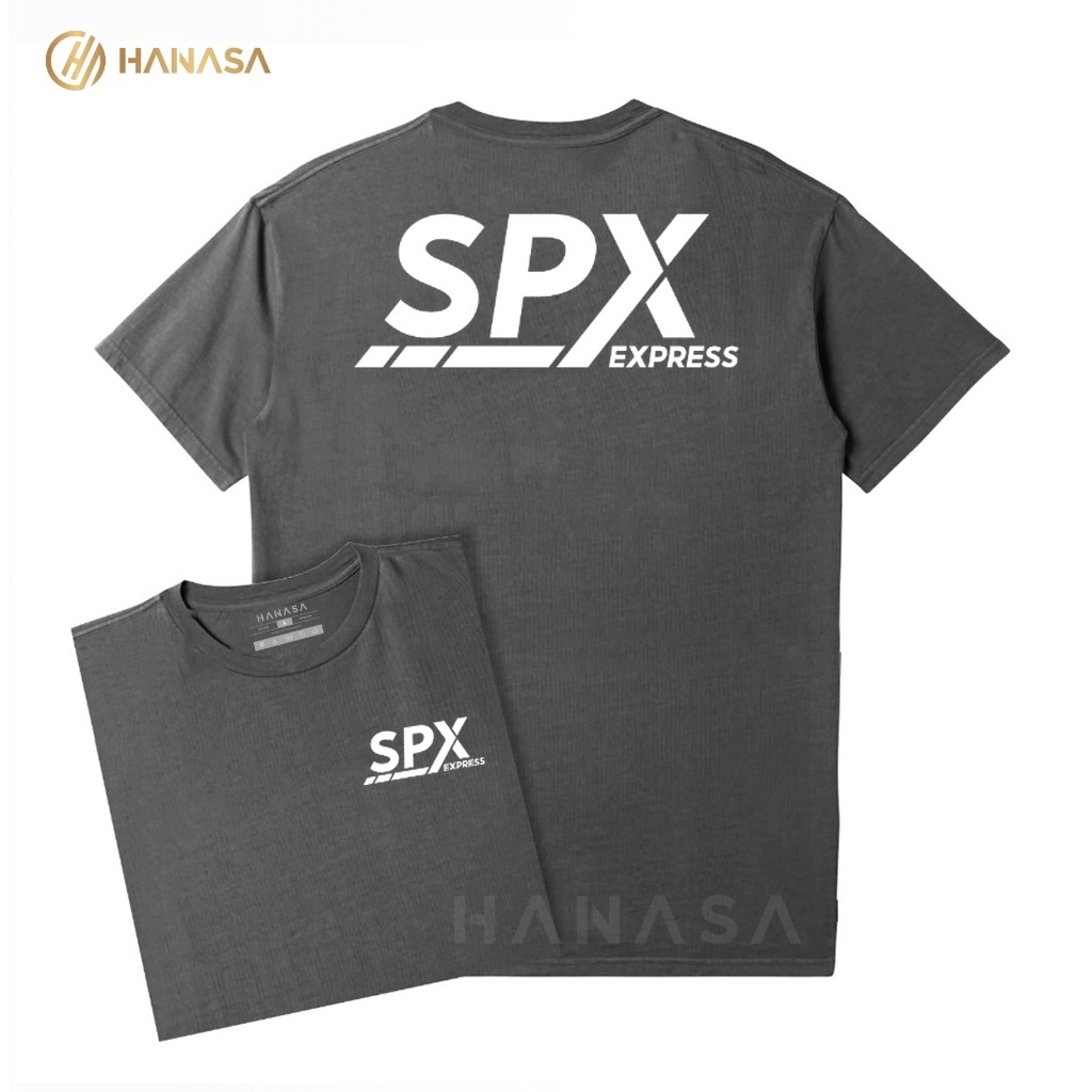 Kaos T-Shirt Wanita | Kaos Pria DB SPX Express Text White | Unisex 100% Cotton Combed