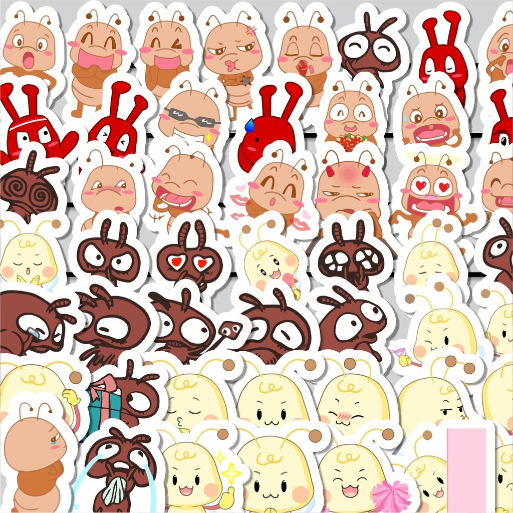 

Stiker Cutting Pack Hewan Semut Isi 100Pcs Series Aesthetic Lucu Keren Untuk Koper Bahan Vynil