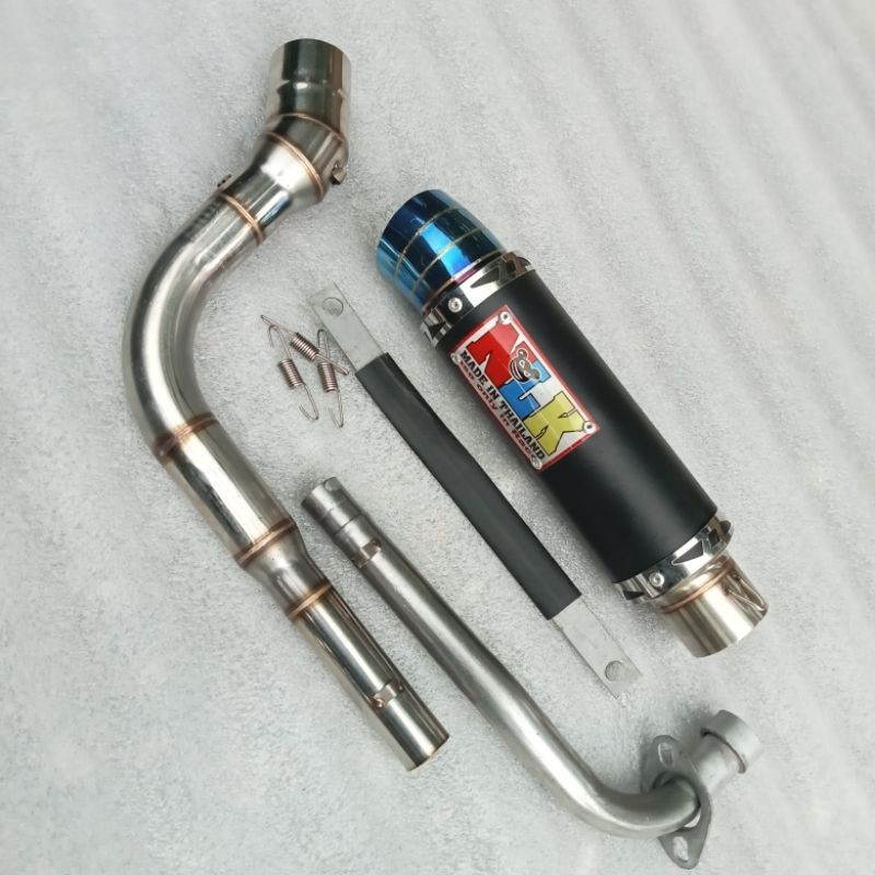 Knalpot 1set Exhaust NLK Ekzos Ex5/Wave100/110/Wave125/Wavedash/Lagenda/Srl110&115/Kriss110/Sym110