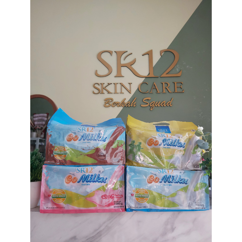 

[ORIGINAL TERMURAH] SR12 GoMilku Sachet per Pouch Susu Kambing Etawa Isi 40 Sachet