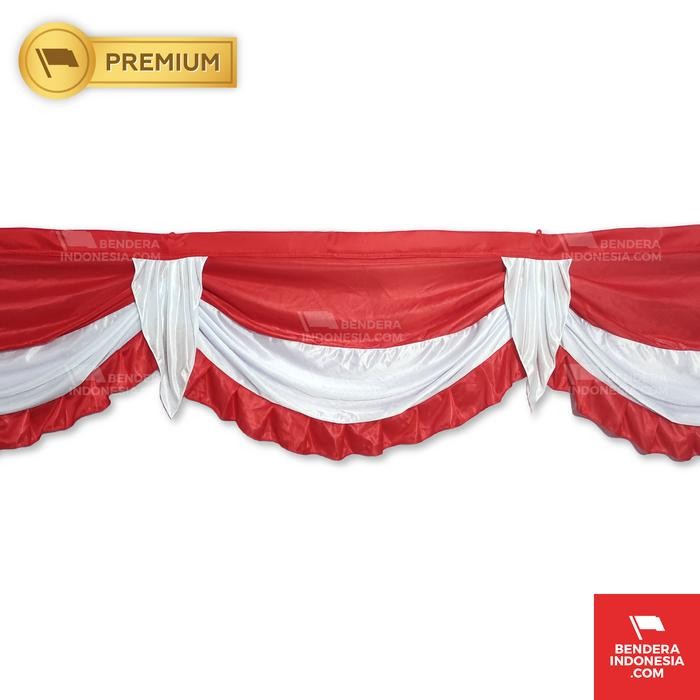 Bendera Merah Putih Rumbai - Merah putih
