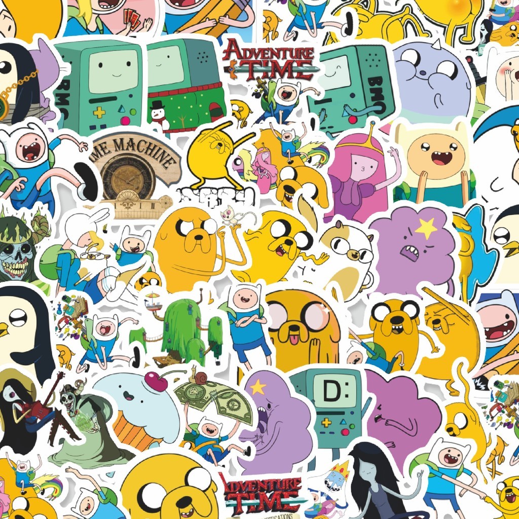 

Stiker Cutting Pack Sticker Kartun Adventure Time Sticker Isi 100Pcs Series Aesthetic Lucu Keren Untuk Koper Bahan Vynil