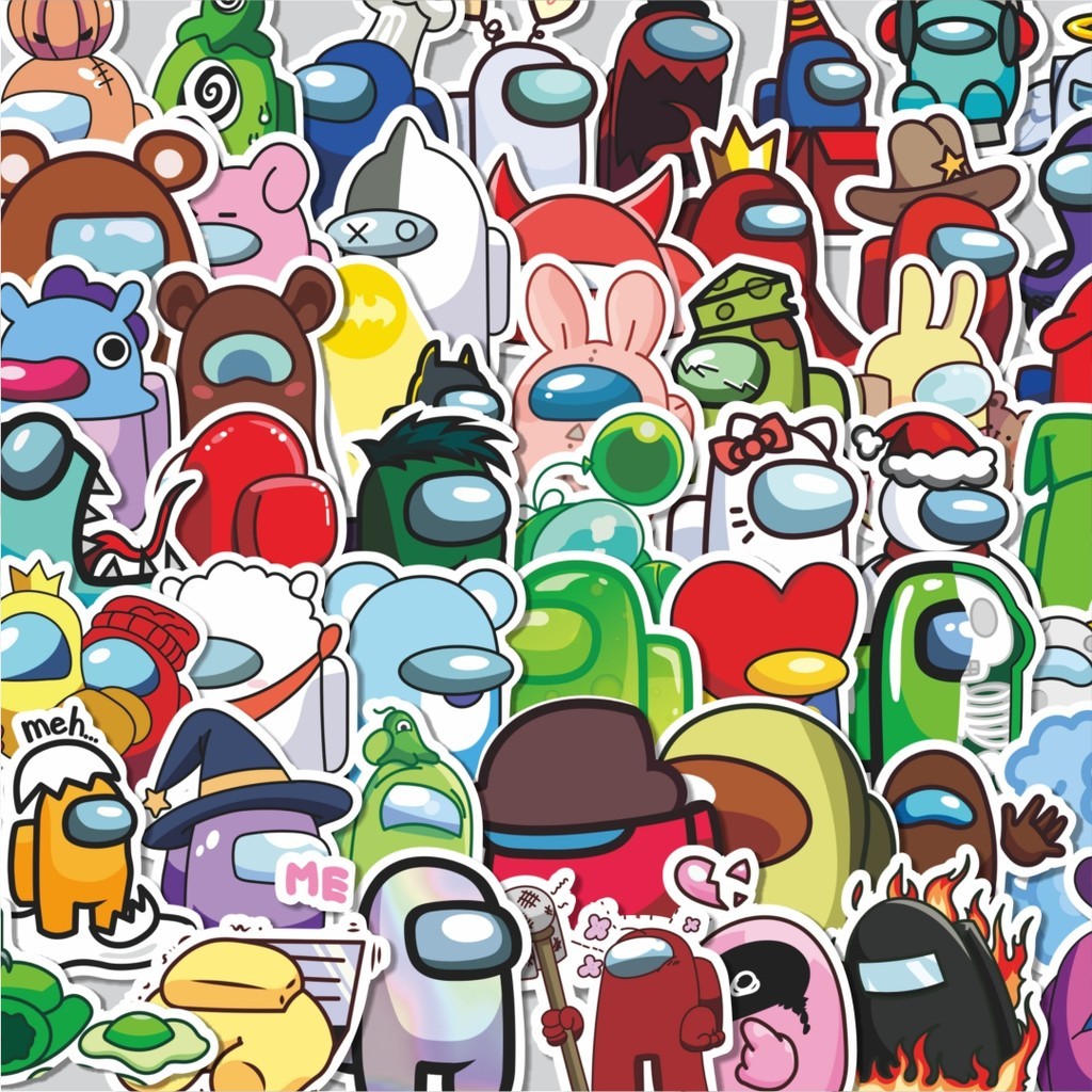 

Stiker Cutting Pack Stiker Kartun Game Among Us Isi 100Pcs Series Aesthetic Lucu Keren Untuk Koper Bahan Vynil