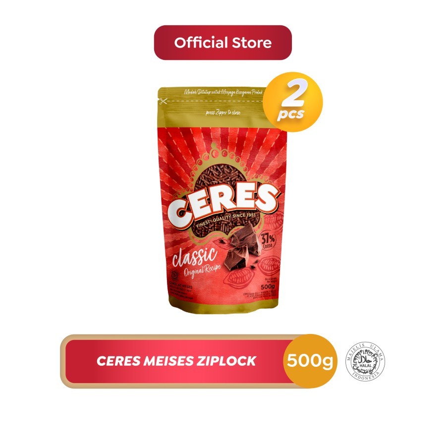 

Ceres Hagelslag Meises Cokelat Asli 500g x 2 Pcs