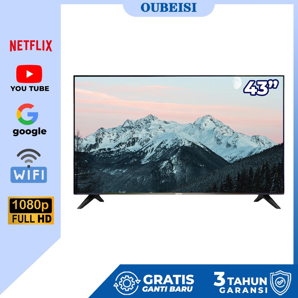 OUBEISI TV Smart TV 43/40/32/30/27 inch TV Digital LED TV