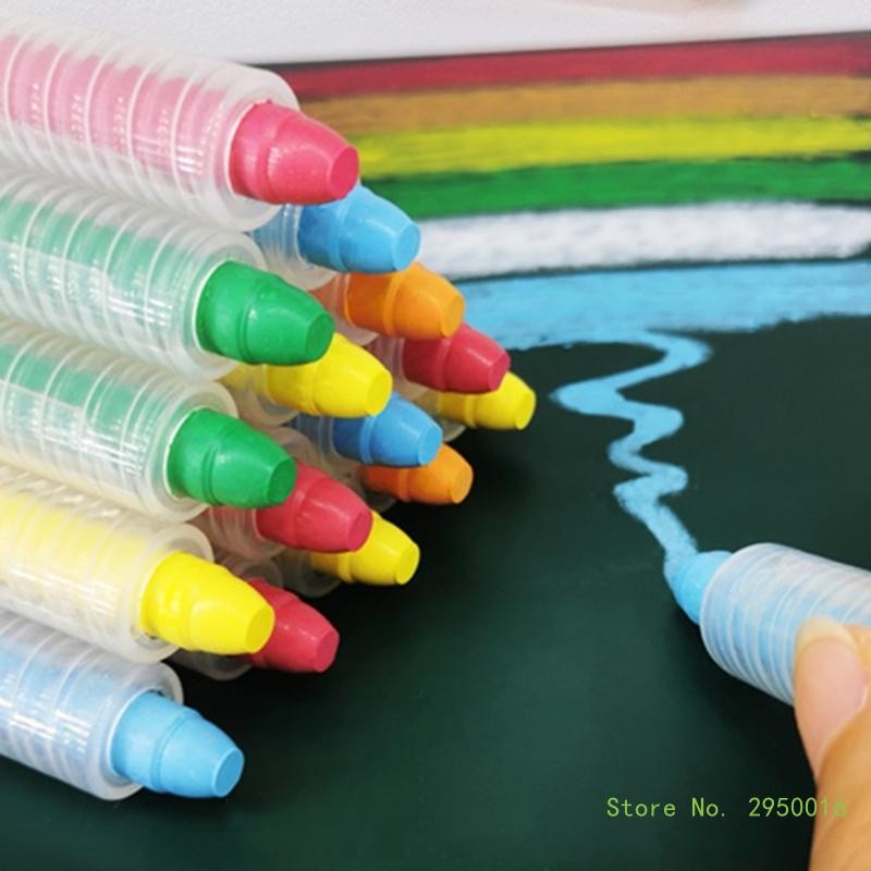 

Washable Sidewalk Chalk Dust Solid Water Chalk Jumbos Chalk Blackboards Chalk for Outdoor Game Chalkboard Drawing