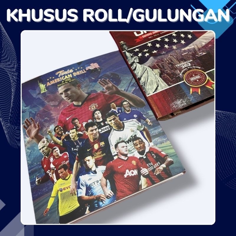 Kain American Drill Merk Toria Ukuran 35 Meter Gulungan Rollan