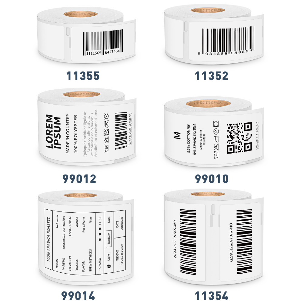 

Compatible Dymo Labelwriter Thermal Labels 99010 99012 99014 11352 11354 11355 Adhesive Label Paper for LabelWriter 450 Printer