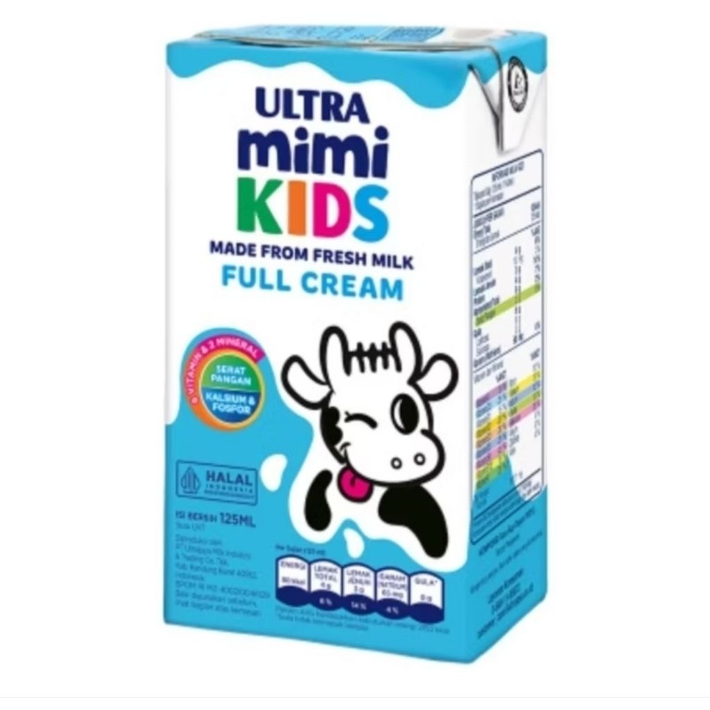 

New Ultra Mimi Susu UHT Full Cream 125ml - Karton (40pcs)Premium