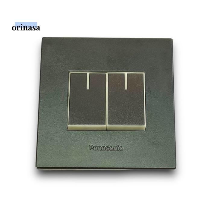 Saklar Seri Hotel Saklar Ganda Hotel Panasonic Style E Hitam