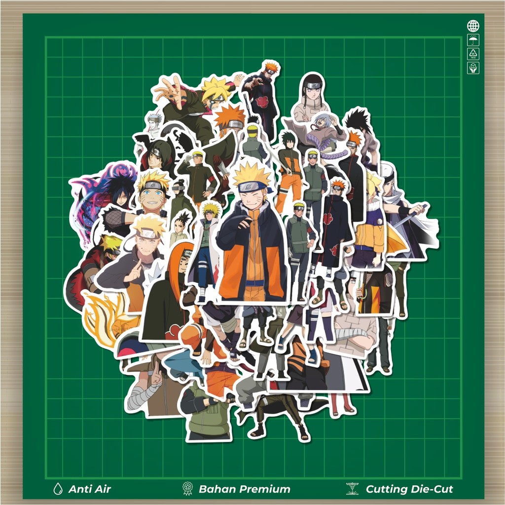 

HOT 50 PCS STIKER Stiker Anime Naruto Stiker Dekorasi Lucu Kreatif untuk Notebook, Skateboard, HP
