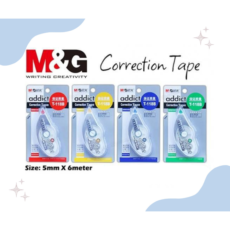 

M&G CORRECTION TAPE ANTI PUTUS 6M ACT11871