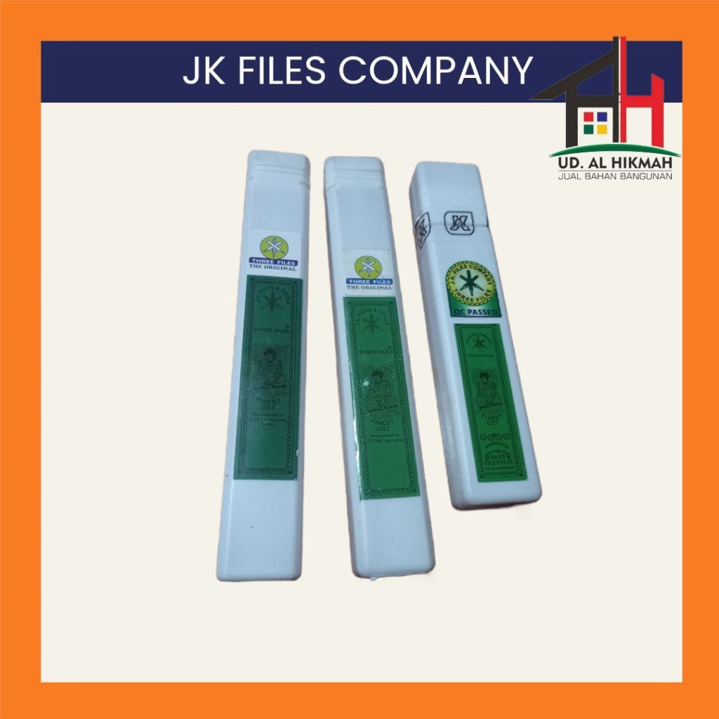 THREE FILES KIKIR INDIA ORIGINAL / KIKIR JK FILES SEGITIGA ISI 12 PCS