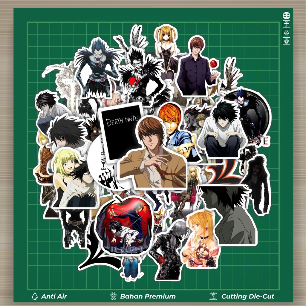

HOT 50 PCS STIKER Stiker Anime Death Note Stiker Fashion Cars Decal Dingin Kartu Album Custom Vinyl Anti Air- Sticker Aesthetic Buku Journal Koper Casing HP Tablet Laptop Helm Motor Botol Minum