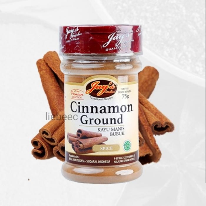 

[PROMO EXP TERBARU] Jay's Cinnamon Ground 75 Gr / Jays Kayu Manis Bubuk 75gr Bergaransi Terlaris