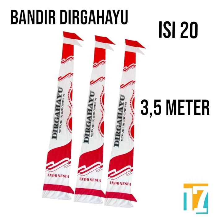 

20PCS BANDIR DIRGAHAYU 3,5 METER UMBUL UMBUL BESAR JUMBO - 20 PCS