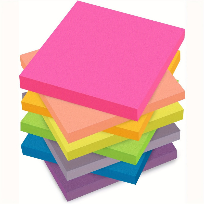 

8 pcs Sticky Notes 8 Bright Colors 30 Sheets/Pad 240 Sheets Self-Adhesive Pad Sticky Notes for Office Home School Meeting