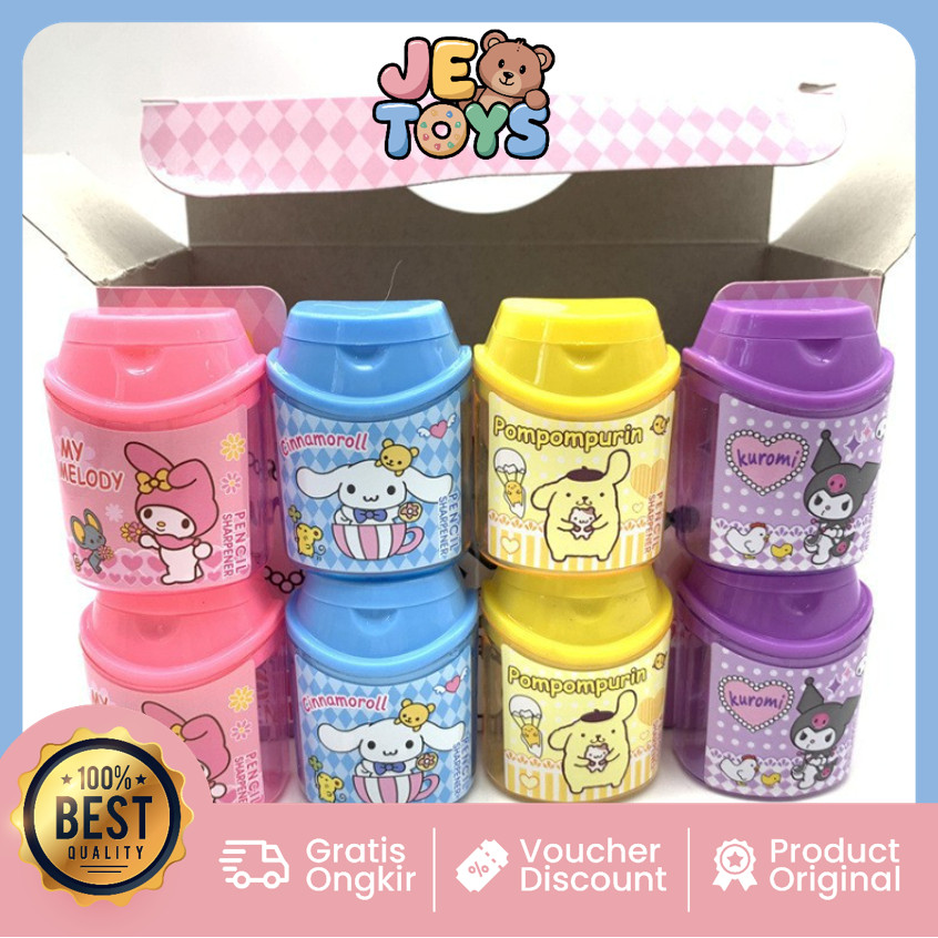 

Je Toys S6398 Alat Sekolah Peraut Pensil Anak Peraut Pensil 2 Lubang Pencil Sharpener Motif Karakter Rautan Pensil Unik Lucu
