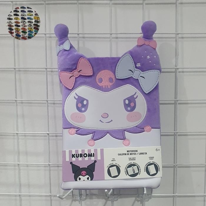 

READY Loungerfly Sanrio Stationary Kuromi Cosplay Plush Journal,ORI.