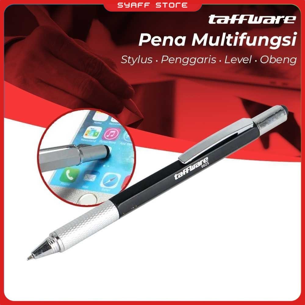 

Taffware Pena Multifungsi Plastik Stylus Penggaris Waterpass Obeng - 9625
