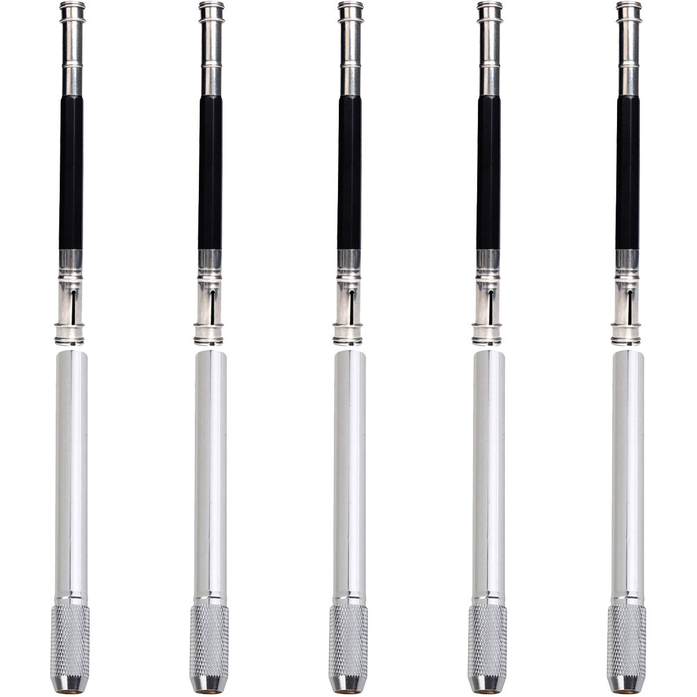 

10 Pcs Pencil Extender Good Texture Holder Crayon Extension Tool Simple Operation Accessories Double Head Metal Sketch Colored