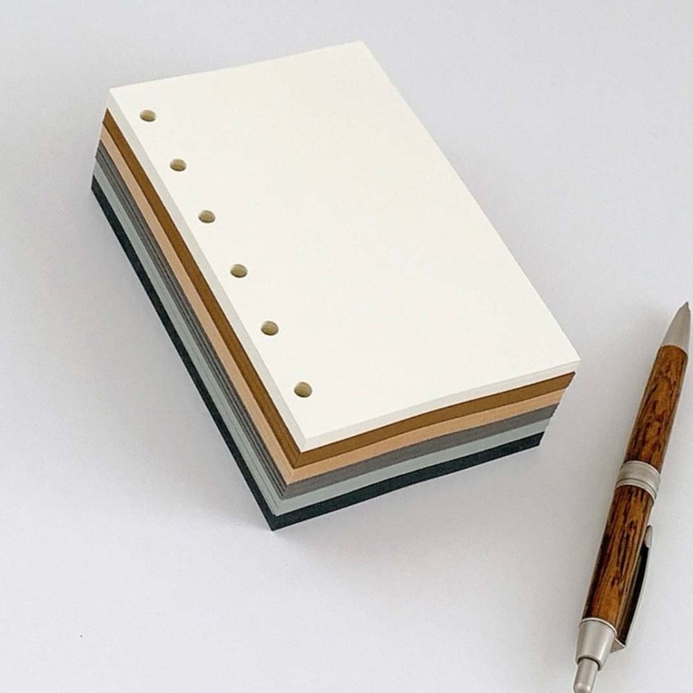 

50Sheets A7 Loose-Leaf Notebook Refill Paper 6-hole Separator Page Paper Inner Refill Binder Paper Pages Blank Stationery