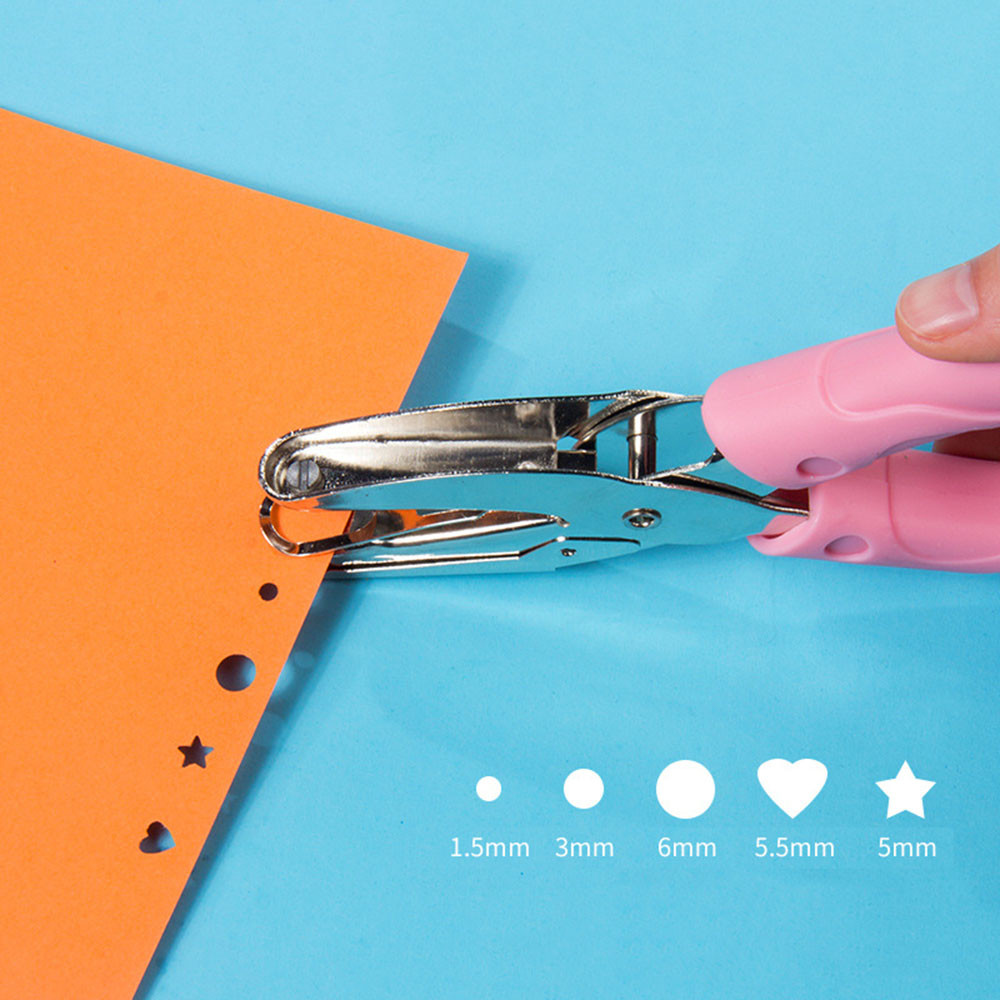 

Paper Hole Punch for Scrapbook, 5 Hole Shapes for Choice