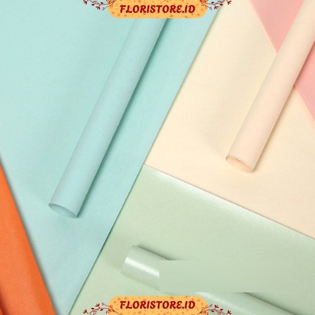 

SOLID COLOR TEXTURE PAPER / CELLOPHANE / FLORIST PAPER / KERTAS BUKET BUNGA / WRAPPING WRAPPER