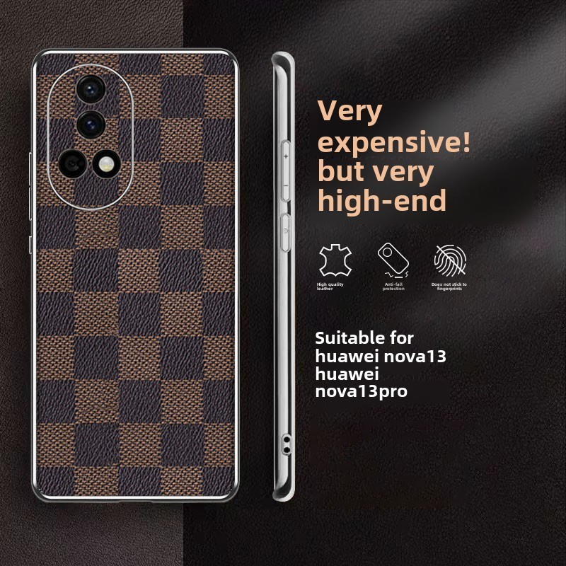 Kasus YYN Untuk Huawei Nova 13 Pro Nova13 Casing Electroplated Periksa Grain Shockproof Phone Case
