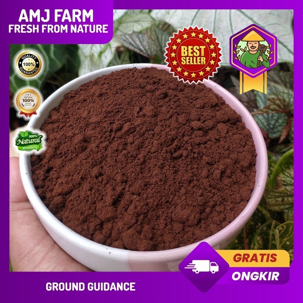 

500 gram Kopi Bubuk Robusta Gunung Kawi 100% Murni Tanpa Campuran AMJ FARM