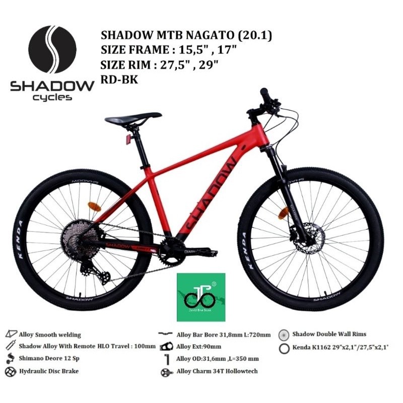 Sepeda MTB 27.5"/29" Shadow Nagato 12spd Deore NEW (by United)
