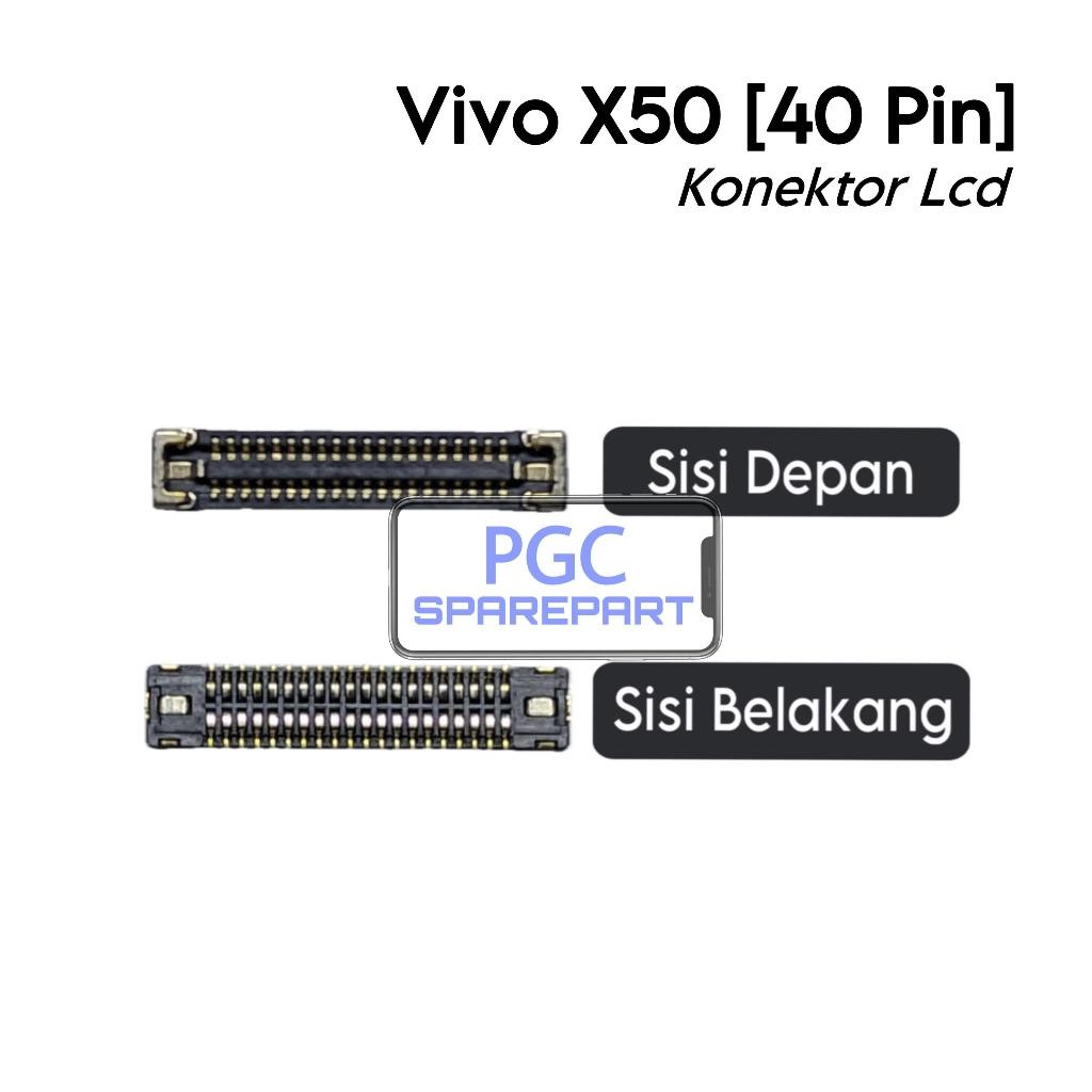 Ori Konektor LCD (40 PIN) Vivo X50 / 2004 - Flexible Flexibel Fleksibel Fleksible Connector