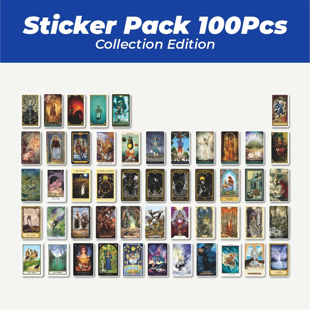 

Hot Stiker Retro Destiny Tarot Lucu Anti Air Stikers Berperekat Waterproof Sticker Decal Buat Motor Helm Buku Journal Koper Casing HP Laptop Botol Minum