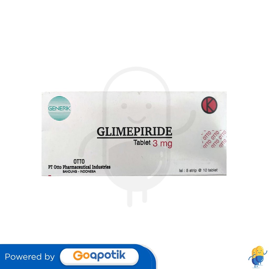 Glimepiride Otto 3 Mg Box 50 Tablet