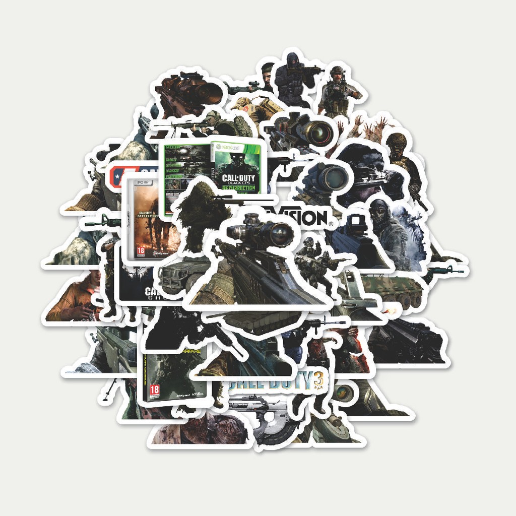 

Sticker Pack Stiker Call Of Duty Series Game 4 | Sticker TUMBLR | Stiker LAPTOP KOPER HELM